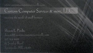 Custom Computer Biz Card Before