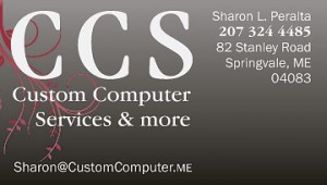 Custom Computer Color Biz Card