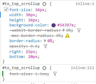 My code of type-size:1.9em is overwritten by your font-size:36px set by 'Icon Size (px)'.